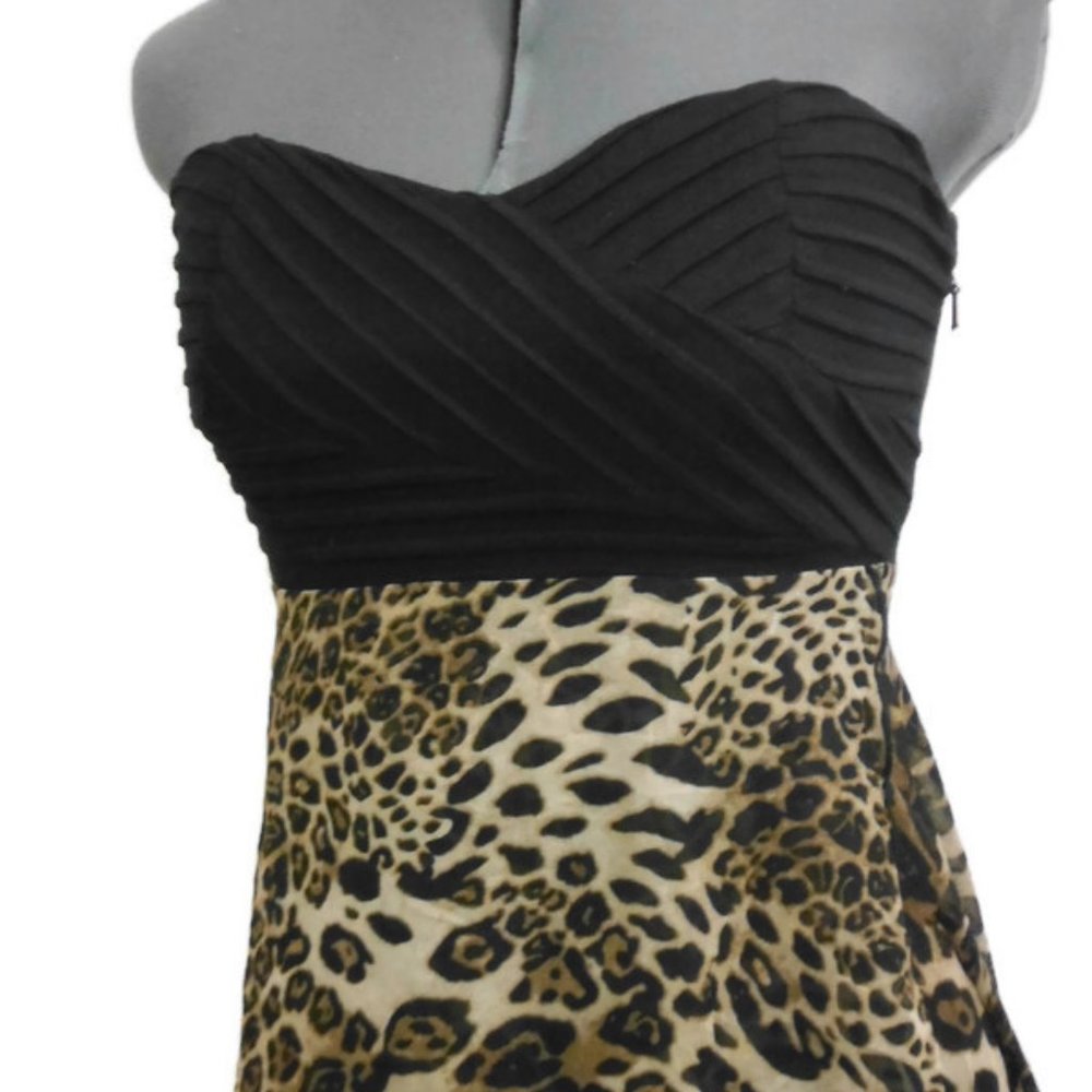 Love Culture Sexy Leopard Print High Low Dress - S - Picture 2 of 8